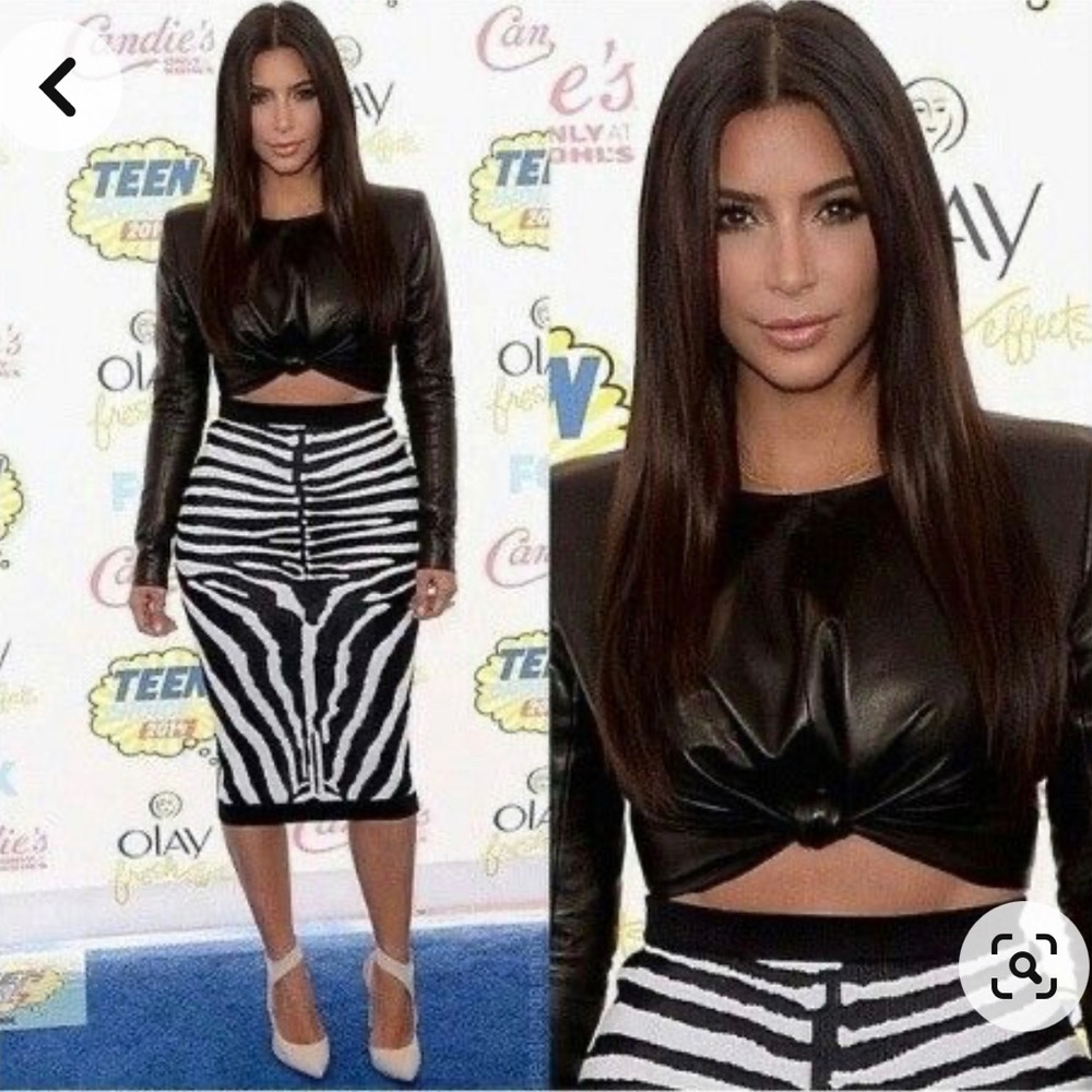 Kardashian Zebra Skirt